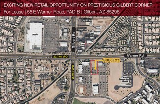 Plus de détails pour 55 E Warner Rd, Gilbert, AZ - Commerce de détail à louer