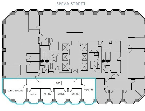 101 Mission St, San Francisco, CA for lease Floor Plan- Image 1 of 1