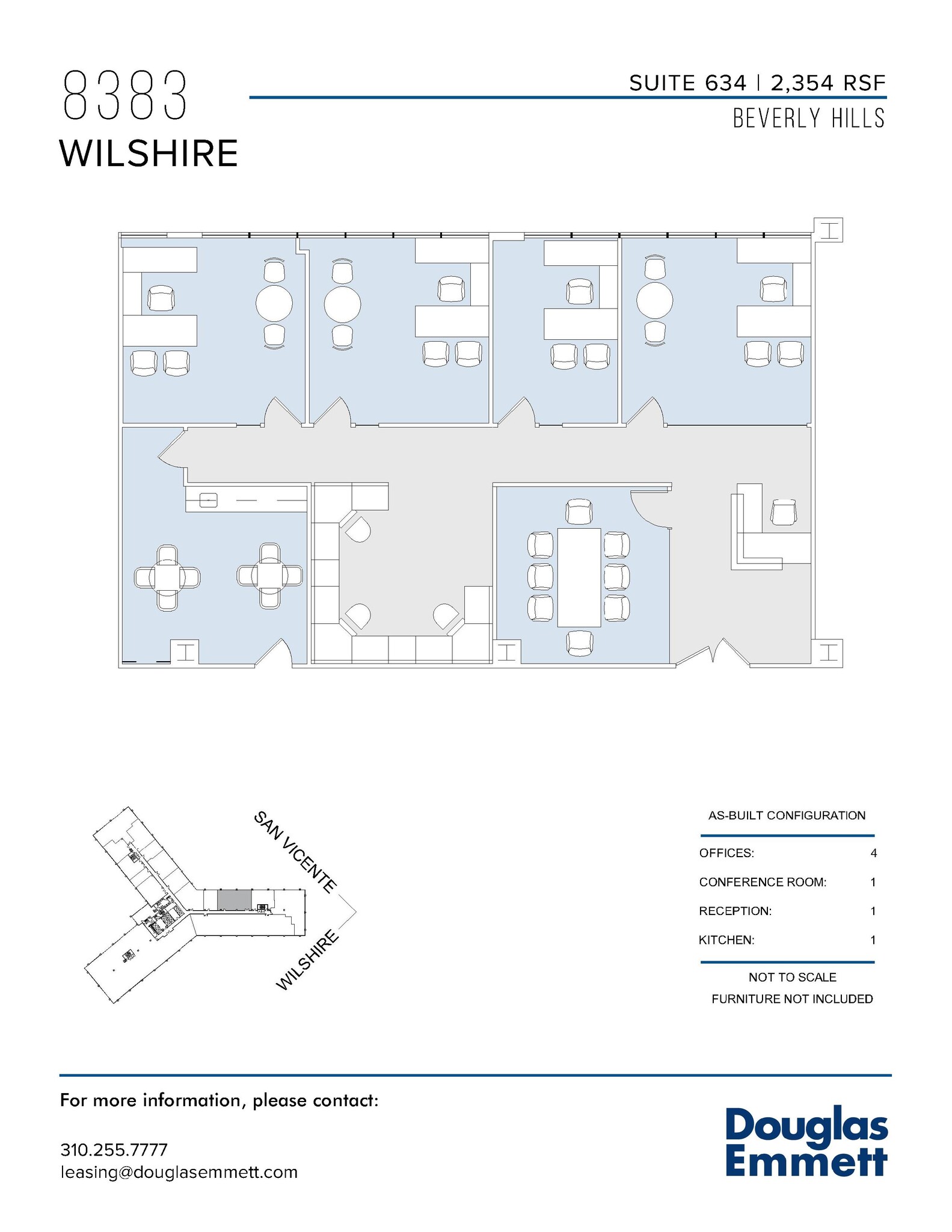 8383 Wilshire Blvd, Beverly Hills, CA à louer Plan d  tage- Image 1 de 1