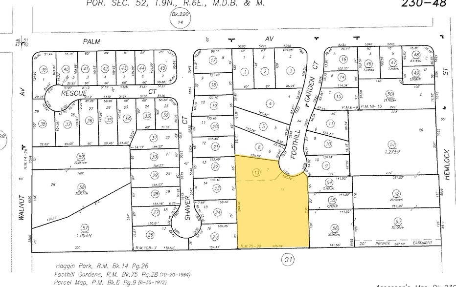 5500 Foothill Gardens Ct, Sacramento, CA à vendre - Plan cadastral - Image 2 de 23