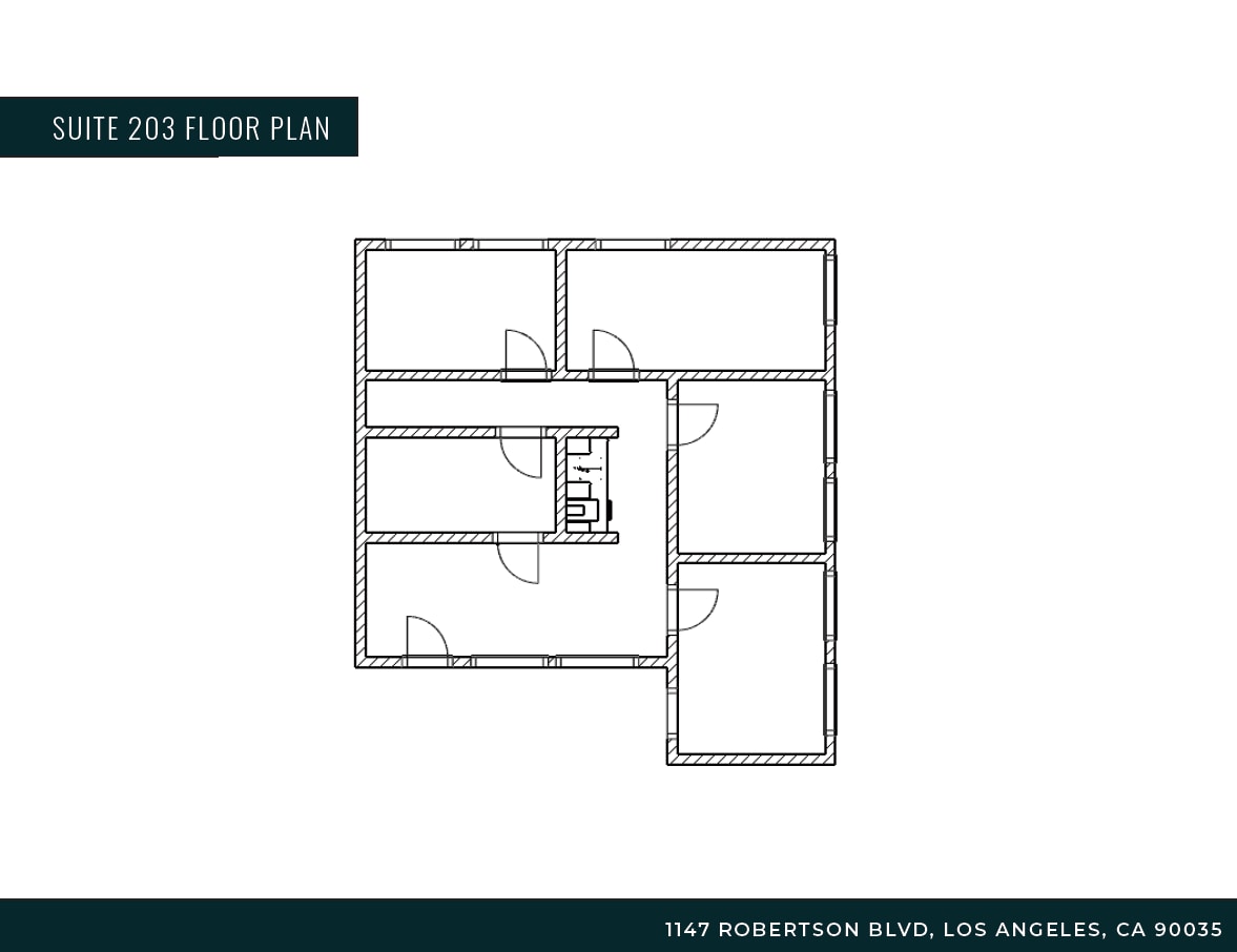 1145-1147 S Robertson Blvd, Los Angeles, CA for lease Floor Plan- Image 1 of 6