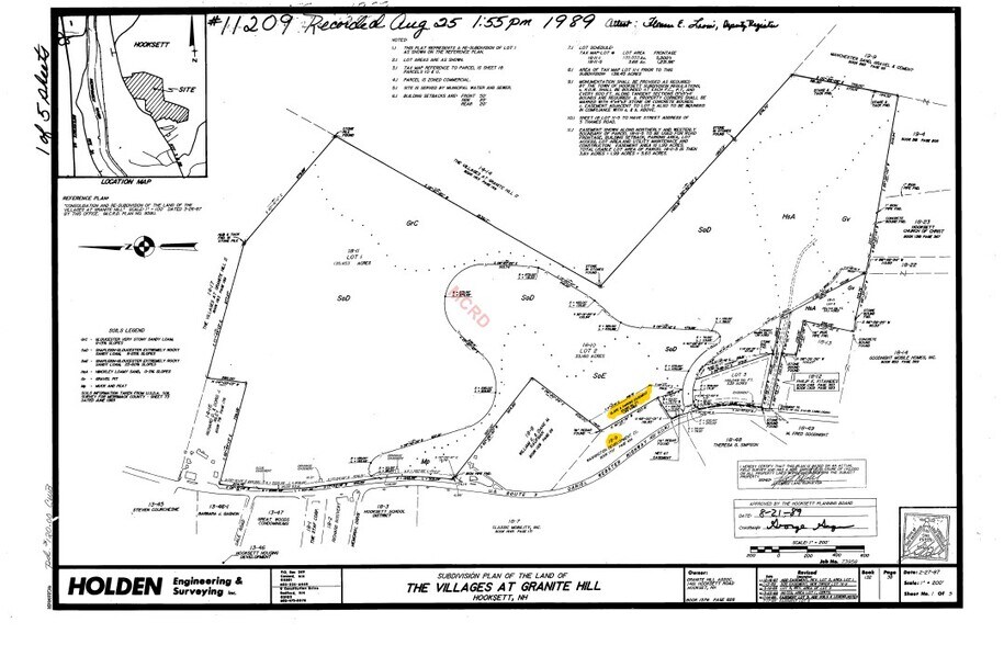 1471 Hooksett Rd, Hooksett, NH à vendre - Plan de site - Image 2 de 2