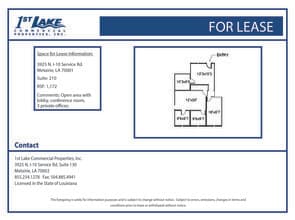 3925 N I-10 Service Rd, Metairie, LA à louer Plan d’étage- Image 1 de 1