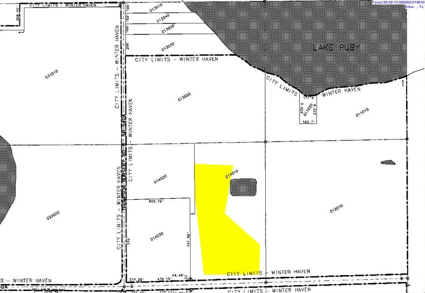 Thomas Nursery Rd, Winter Haven, FL à louer - Plan cadastral - Image 2 de 2