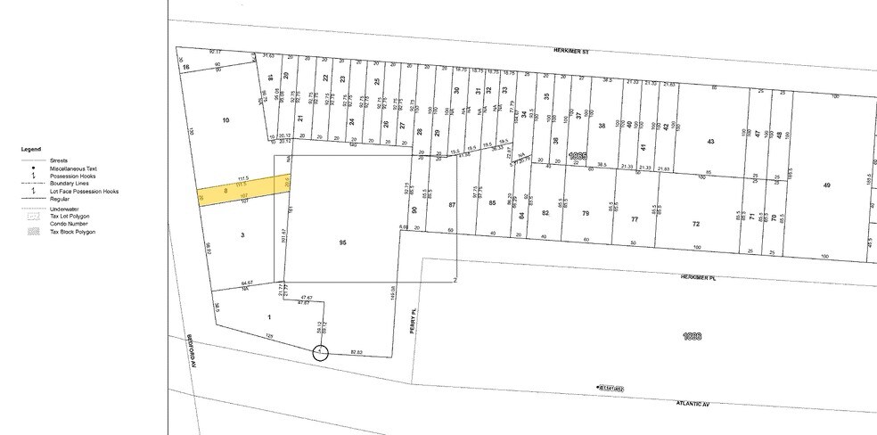 1281 Bedford Ave, Brooklyn, NY à louer - Plan cadastral - Image 2 de 15