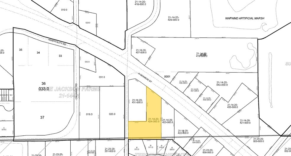 2738 N Monroe St, Tallahassee, FL à vendre - Plan cadastral - Image 2 de 5