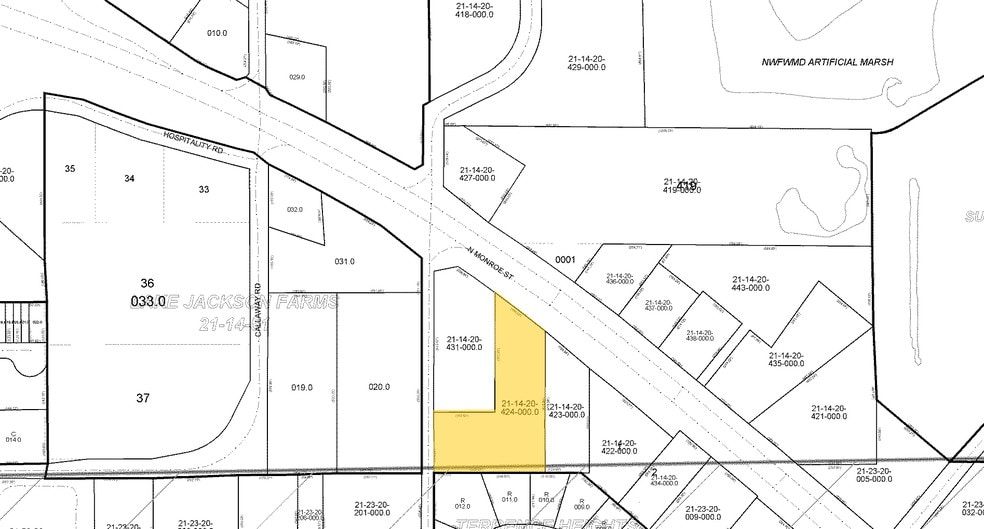 2738 N Monroe St, Tallahassee, FL for sale - Plat Map - Image 2 of 5