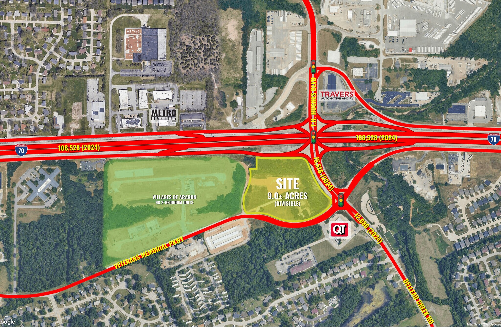 Veterans Memorial Pky, O'Fallon, MO for sale Aerial- Image 1 of 2