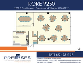 9250 E Costilla Ave, Greenwood Village, CO à louer Plan d’étage- Image 1 de 1