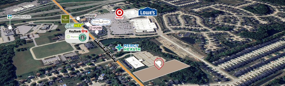 5930 Oak Point Rd, Lorain, OH à vendre - Aérien - Image 2 de 5