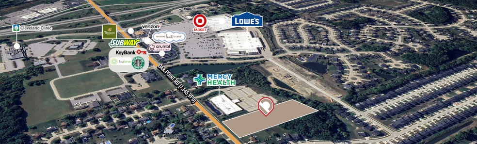 5930 Oak Point Rd, Lorain, OH à vendre - Aérien - Image 2 de 5