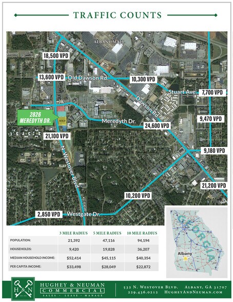 2826 Meredyth Dr, Albany, GA à vendre - Photo du bâtiment - Image 3 de 5