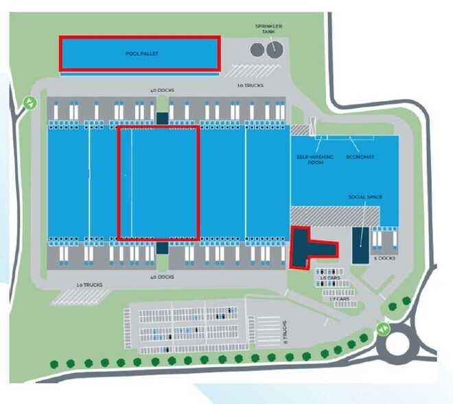 Office in Baziège for lease - Site Plan - Image 3 of 5