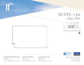 4601 Dtc Blvd, Denver, CO à louer Plan d’étage- Image 1 de 1