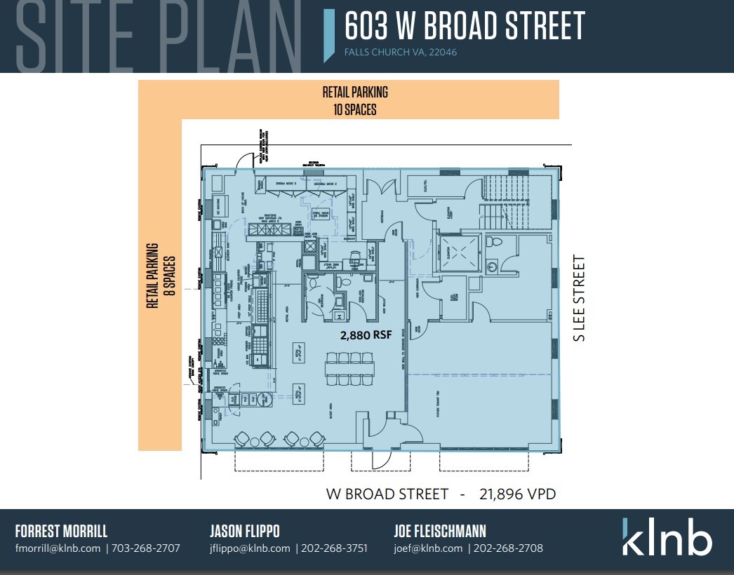 603 W Broad St, Falls Church, VA for lease Site Plan- Image 1 of 1