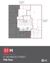 51 Monroe St, Rockville, MD à louer Plan d’étage- Image 2 de 2