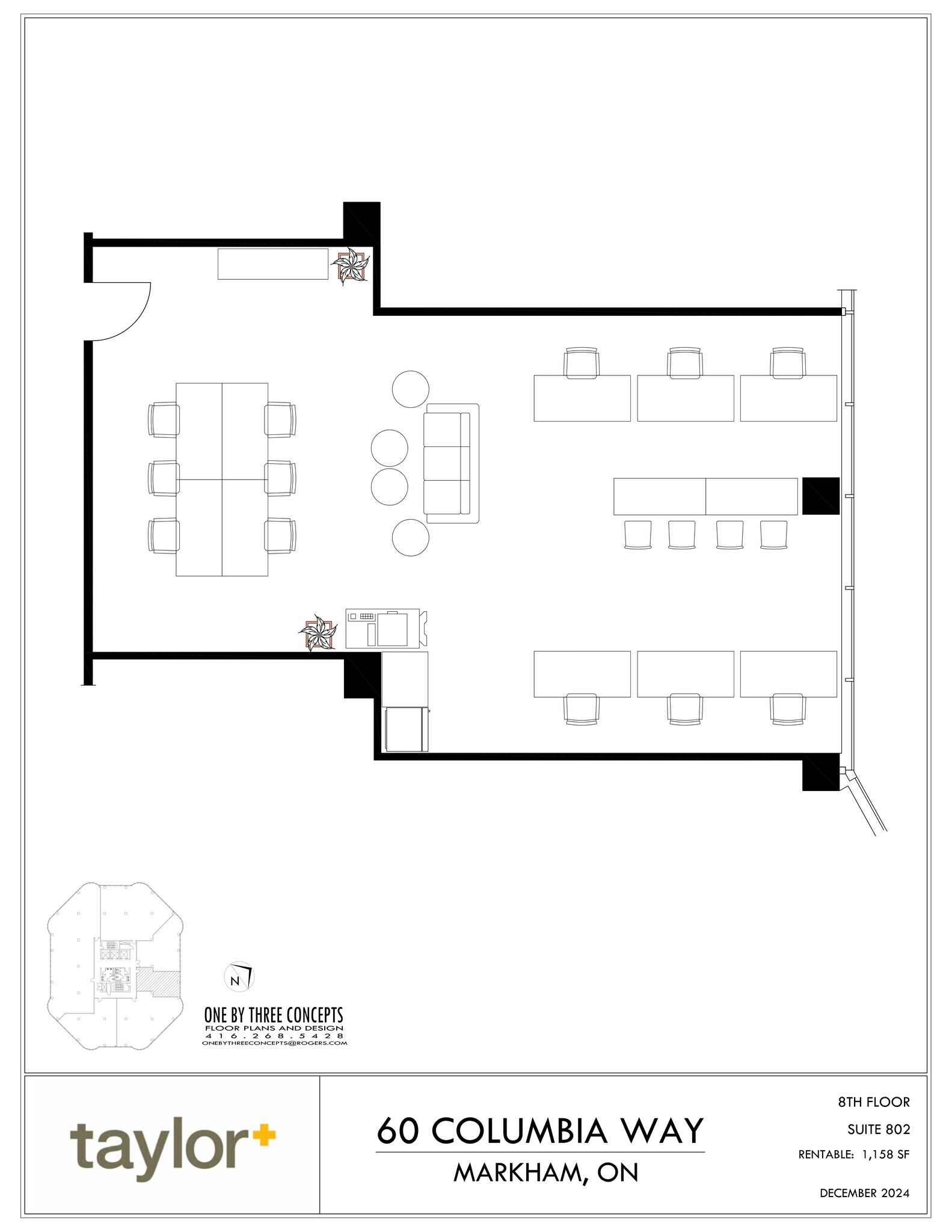 60 Columbia Way, Markham, ON for lease Site Plan- Image 1 of 1