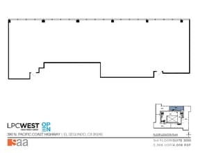 300 N Pacific Coast Hwy, El Segundo, CA à louer Plan d’étage- Image 1 de 1
