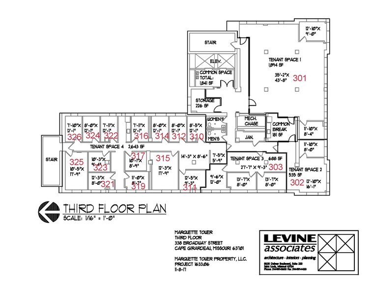 338 Broadway St, Cape Girardeau, MO for lease - Floor Plan - Image 3 of 4