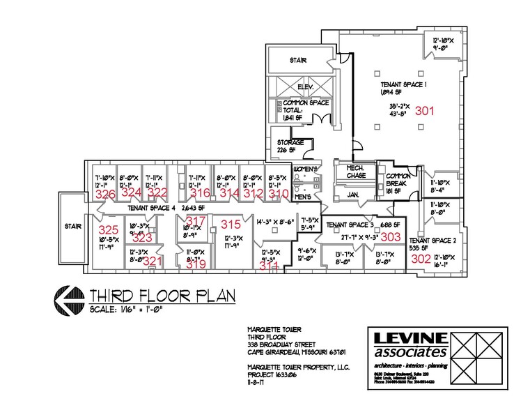 338 Broadway St, Cape Girardeau, MO à louer - Plan d  tage - Image 2 de 3