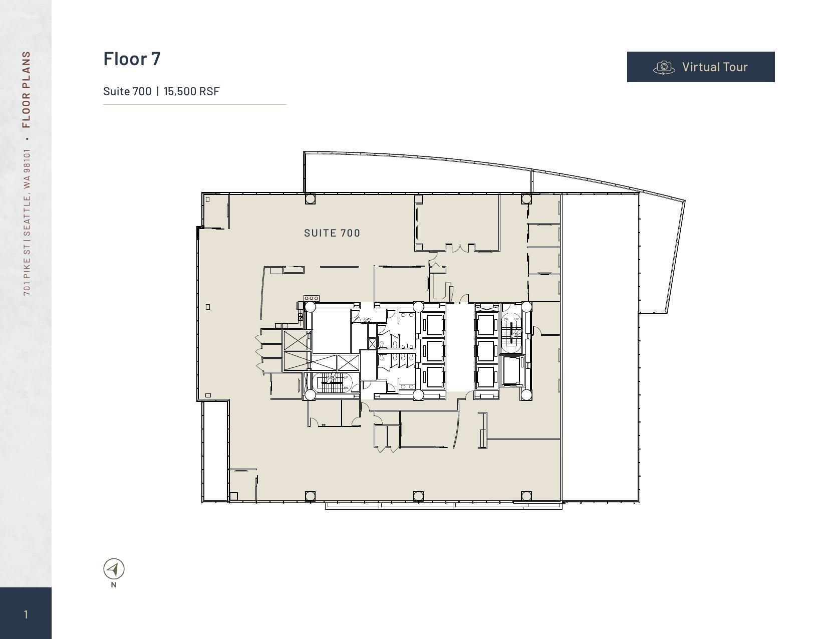 701 Pike St, Seattle, WA à louer Plan d’étage- Image 1 de 1