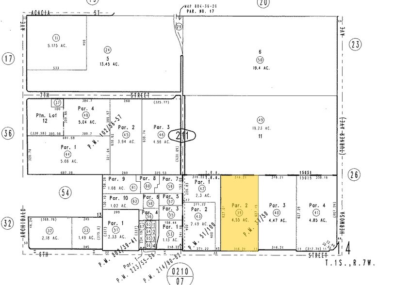 10050 6th St, Rancho Cucamonga, CA à louer - Plan cadastral - Image 2 de 4