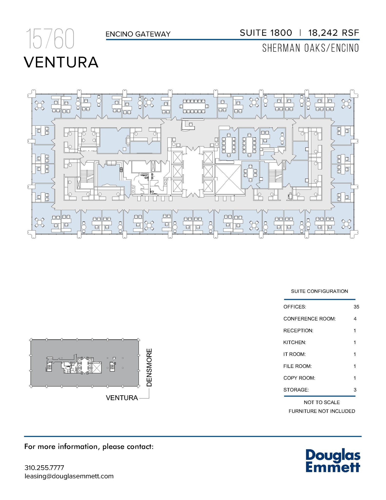 15760 Ventura Blvd, Encino, CA à louer Plan d  tage- Image 1 de 1