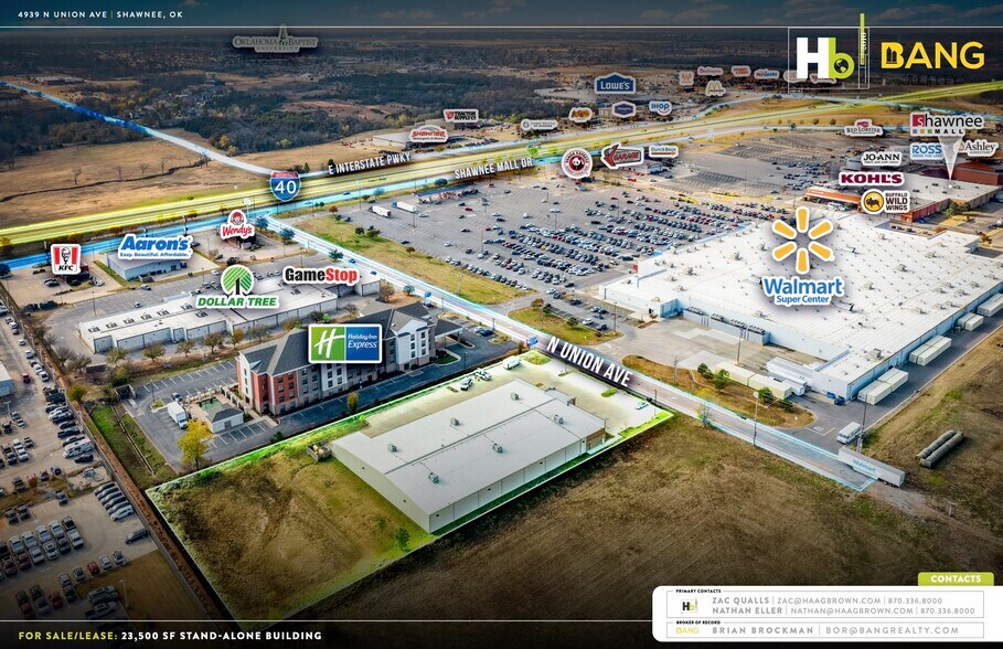 4939 N Union Ave, Shawnee, OK à vendre - Aérien - Image 2 de 5