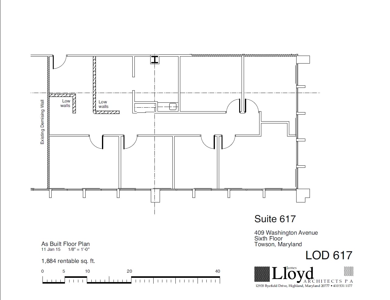 409 Washington Ave, Towson, MD for lease Floor Plan- Image 1 of 5