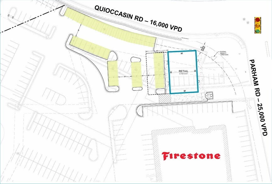 N Parham Rd-Outparcel 10, Henrico, VA for lease - Site Plan - Image 2 of 6