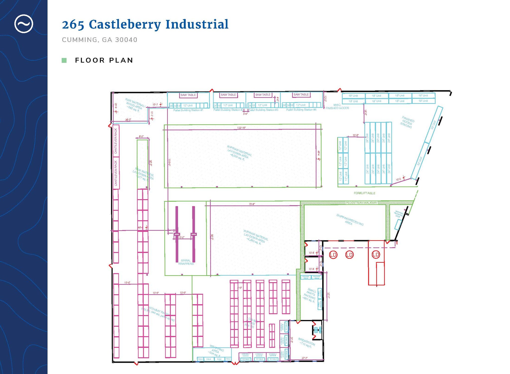 265 Castleberry Industrial Dr, Cumming, GA for lease Floor Plan- Image 1 of 15