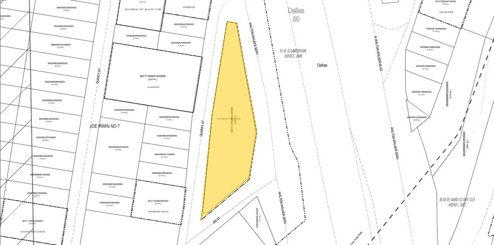 2323 N Walton Walker Blvd, Dallas, TX à louer - Plan cadastral - Image 2 de 22