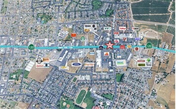 1474-1484 E F St, Oakdale, CA - Aerial map view