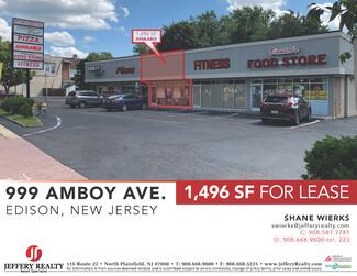 Plus de détails pour 997-1005 Amboy Ave, Edison, NJ - Vente au détail à louer