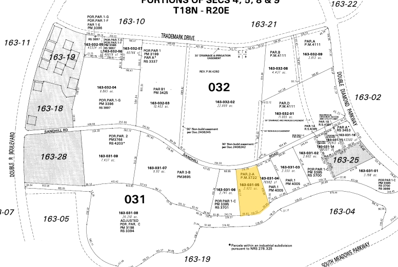 950 Sandhill Rd, Reno, NV à vendre - Plan cadastral - Image 1 de 1