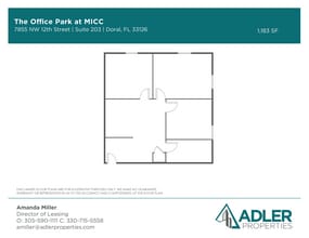 1200 NW 78th Ave, Doral, FL à louer Plan d’étage- Image 1 de 1