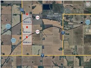 Hwy 830, Strathcona County, AB - aerial  map view