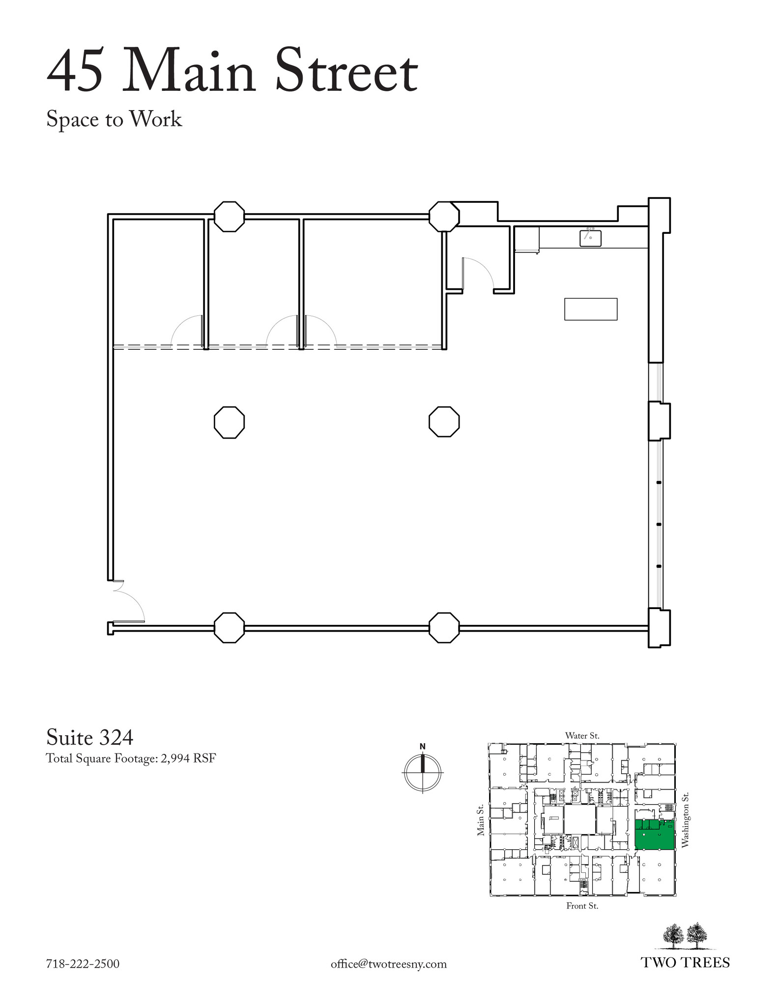 45 Main St, Brooklyn, NY à louer Plan d  tage- Image 1 de 7