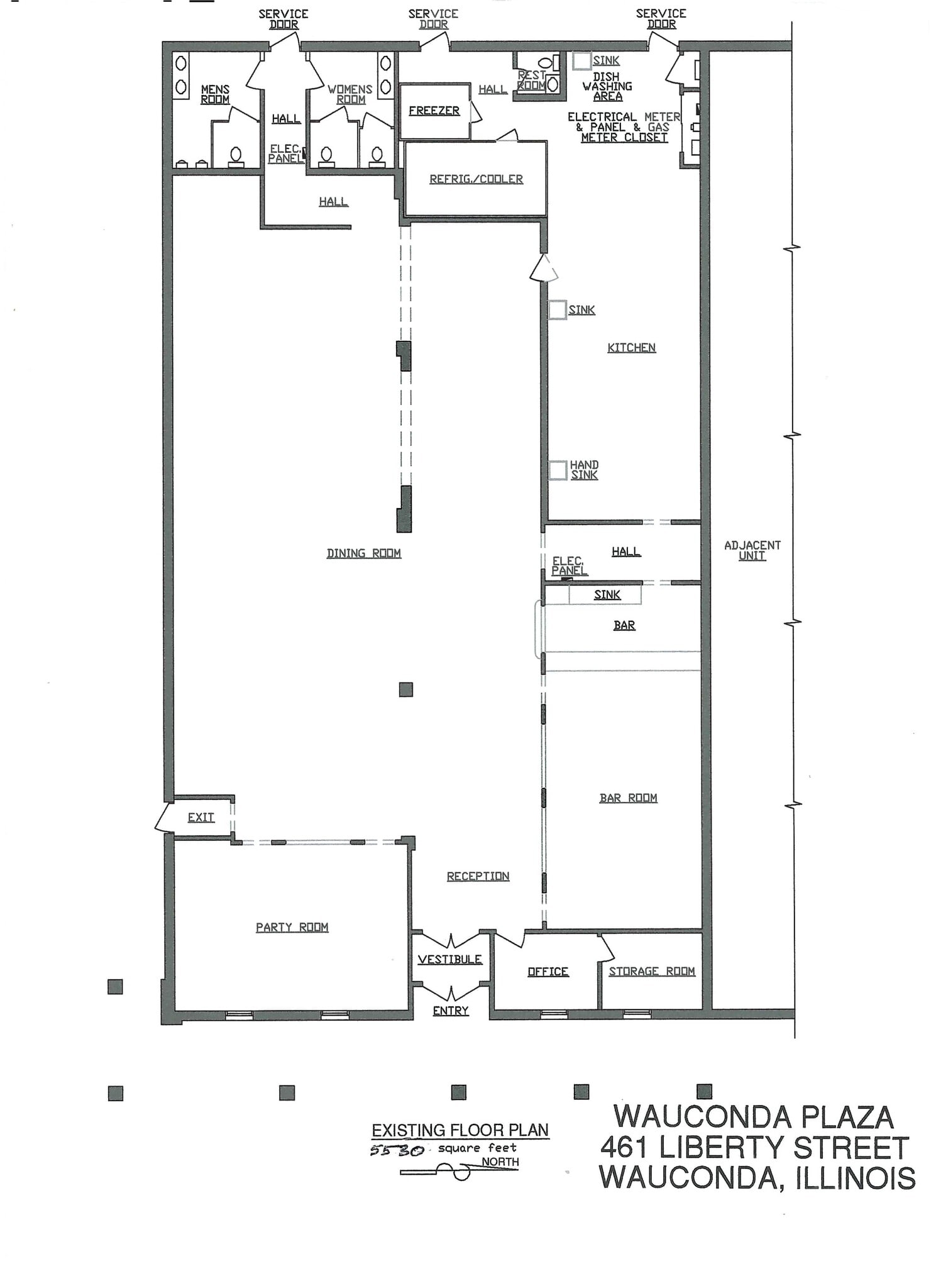 415-461 E Liberty St, Wauconda, IL for lease Site Plan- Image 1 of 2