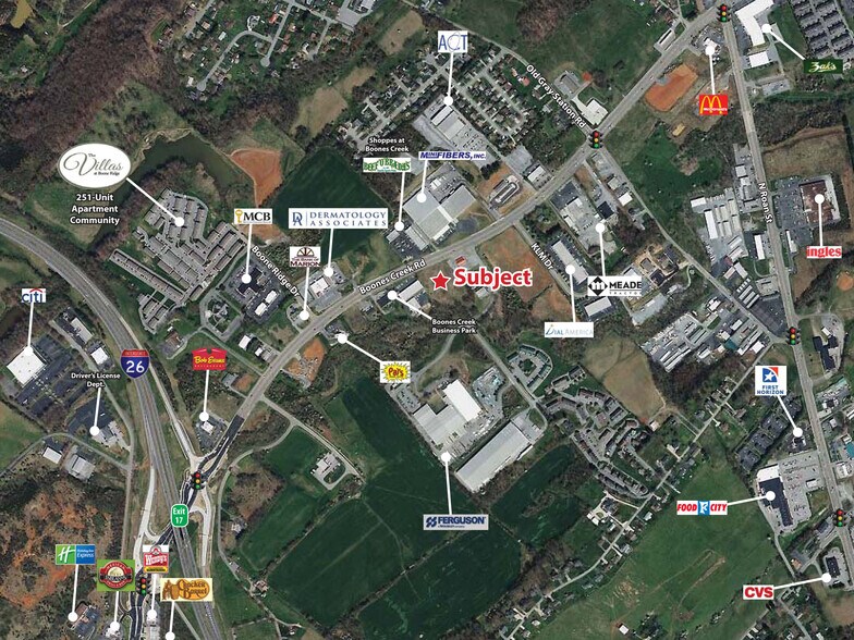 Boones Creek Rd, Johnson City, TN à vendre - Aérien - Image 3 de 4