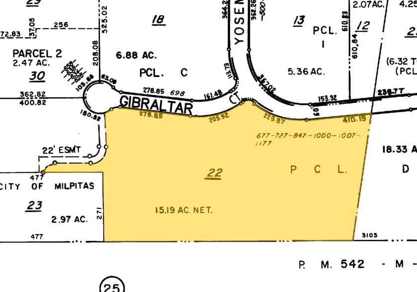 777 Gibraltar Dr, Milpitas, CA for lease - Plat Map - Image 2 of 8