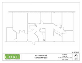 8031 Ortonville Rd, Clarkston, MI for lease Floor Plan- Image 1 of 1