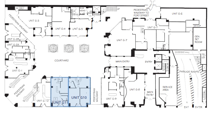 1001 Douglas St, Victoria, BC à louer Plan d’étage- Image 1 de 1