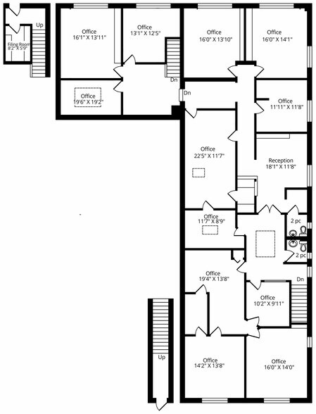 257-261 Lakeshore Rd, Oakville, ON à vendre - Plan d’étage - Image 2 de 4