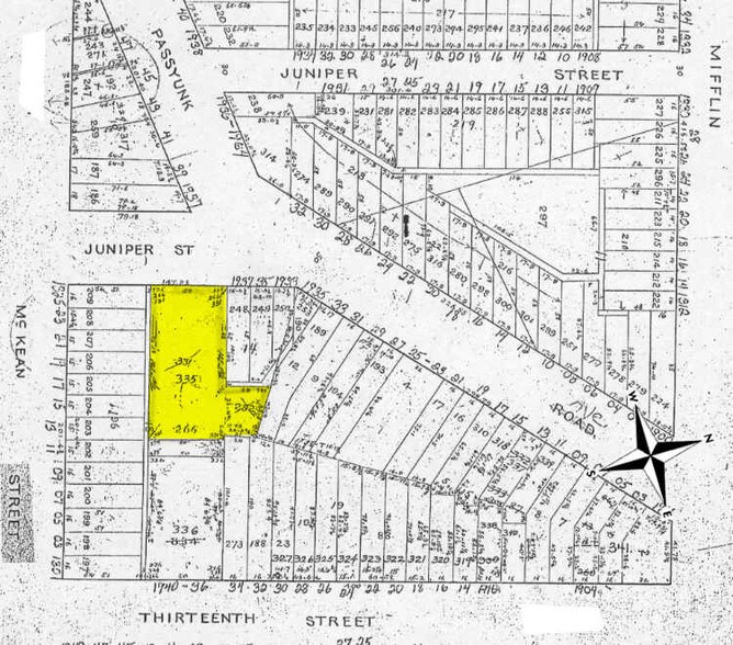 1939 S Juniper St, Philadelphia, PA à vendre - Plan cadastral - Image 3 de 8