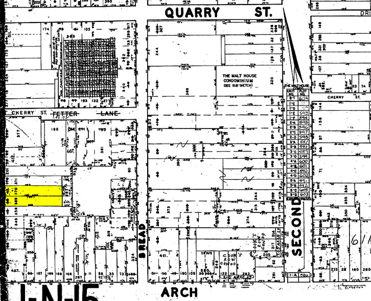 115-117 N 3rd St, Philadelphia, PA à louer - Plan cadastral - Image 2 de 3