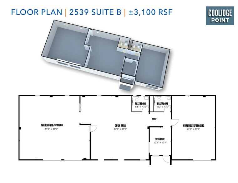 2539-2545 Coolidge Ave, Orlando, FL for lease - Floor Plan - Image 3 of 6