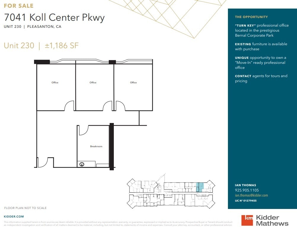 7041 Koll Center Pky, Pleasanton, CA 94566 - Unit 230 - - Floor Plan - Image 1 of 1