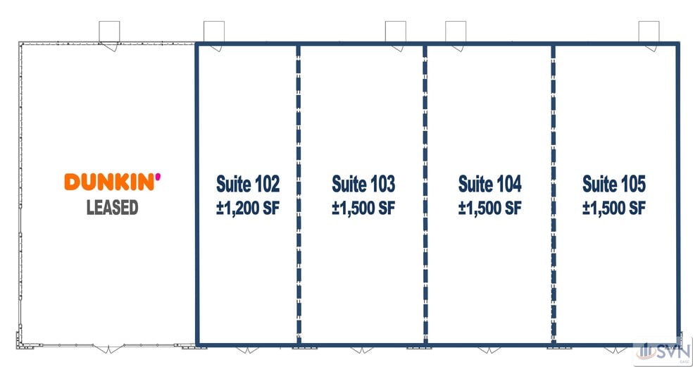 2840 Little Neck Rd, Bloomingdale, GA for lease - Floor Plan - Image 2 of 13