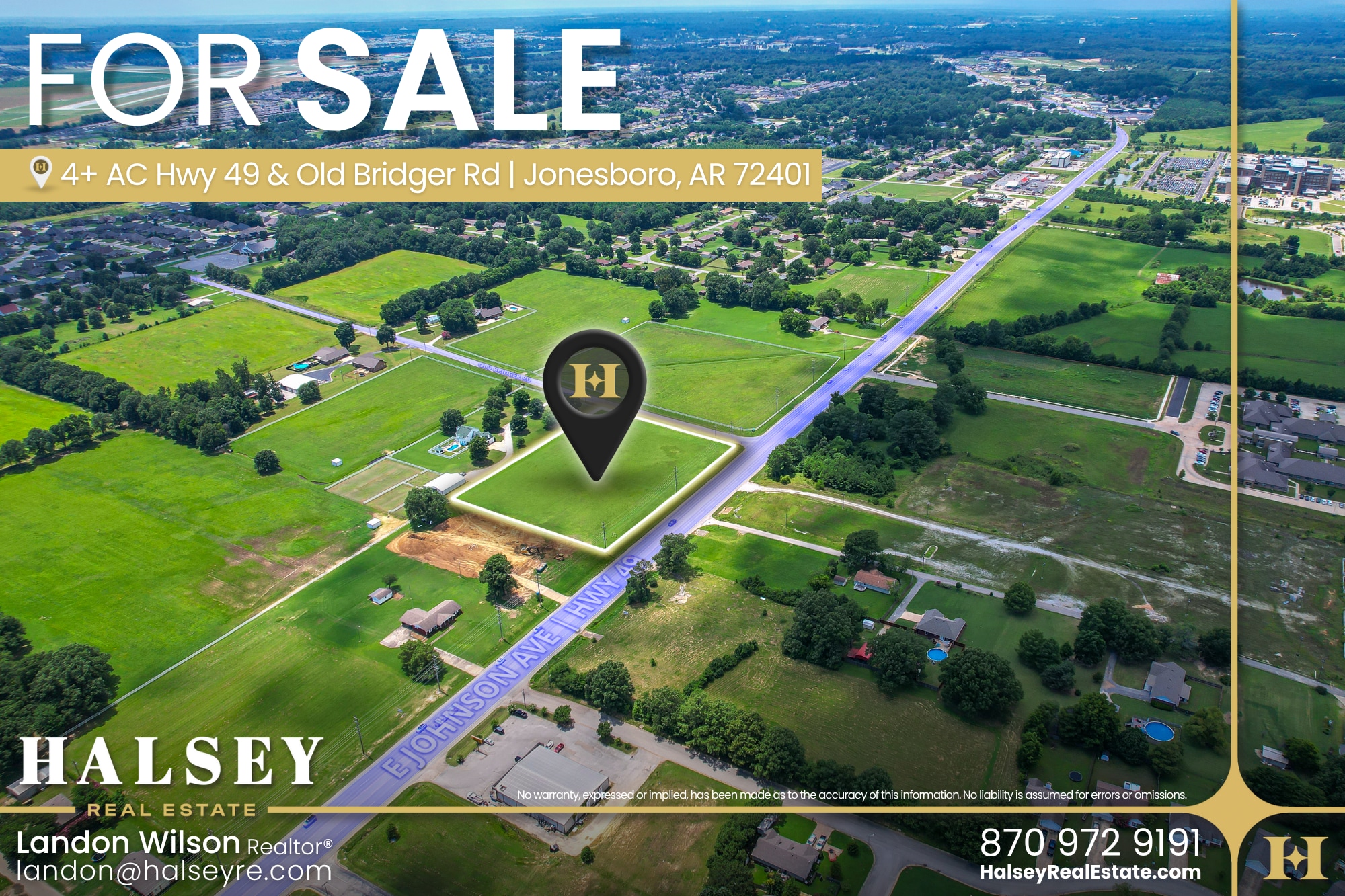 Hwy 49 and Old Bridger Road, Jonesboro, AR for sale Building Photo- Image 1 of 6